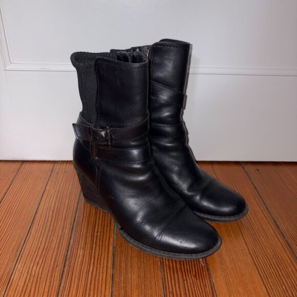 Aquatalia Ankle Boots Black Size 8 - Picture 1 of 9